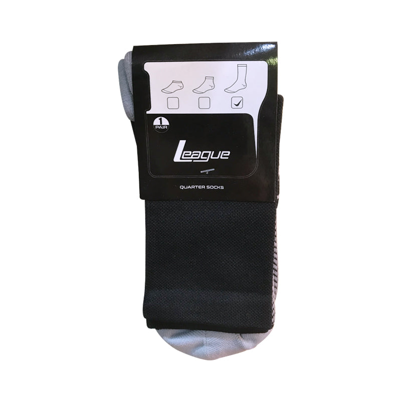 1 Pair Atrius Black Quarter Socks