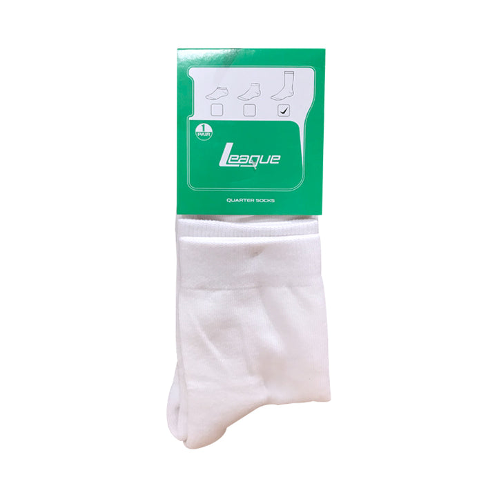 1 Pair Evron Quarter Socks White SS25UEQ3111