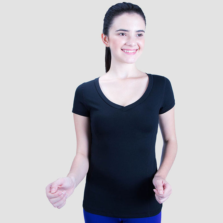 Actifit Apparel Wanita Tshirts Training Pose V-Tee FW15WVT2001
