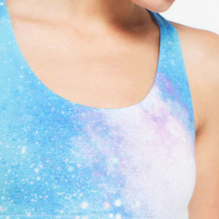 League Actifit Pakaian Wanita ActiFit Blue Print Bra W