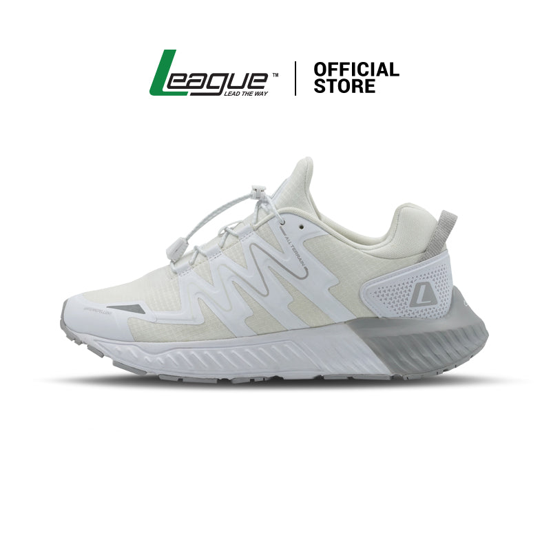 League Kumo 2 White/Vapor Blue Sepatu Running Pria