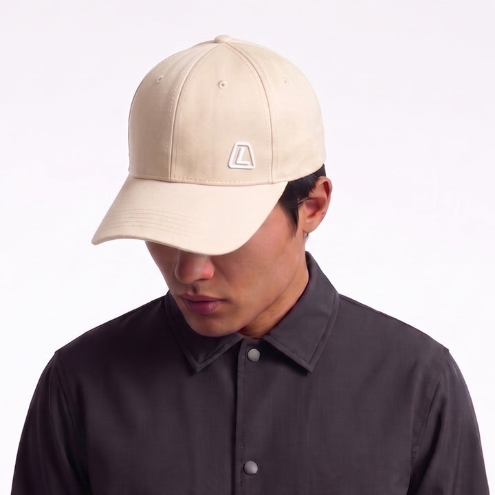 Stylo Snapback Beige/Putih Tulang Uniseks
