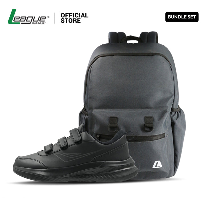 Bundling Loafer Tachi Black/Dark Kembali ke Sekolah
