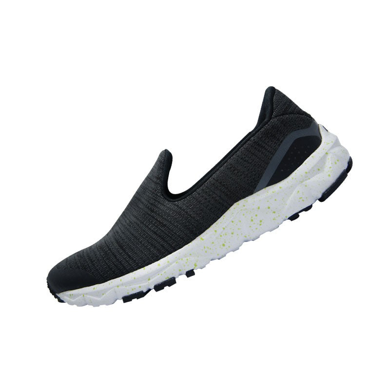 League Luna Craftedknit Black/Yellow Loafers Wanita