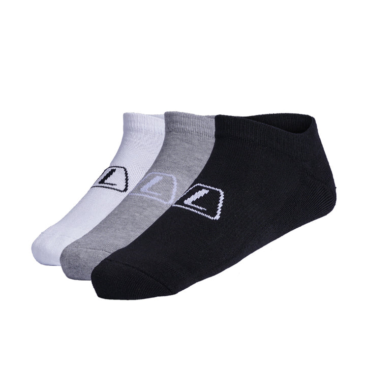 League 3 Pairs Elexar Low Cut Mix Kaos Kaki Lifestyle