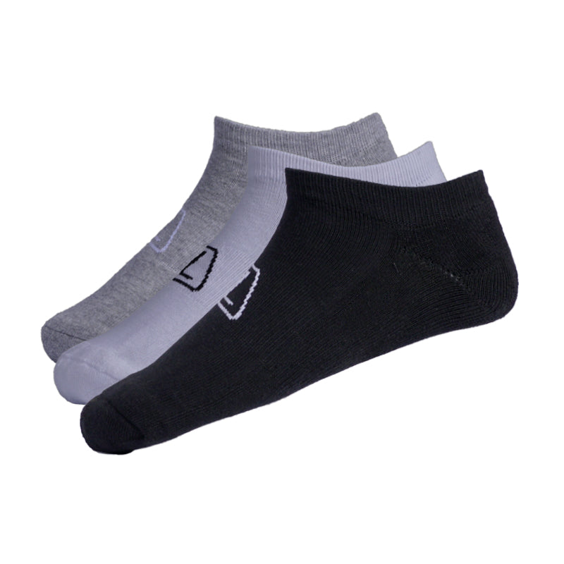League 3 Pairs Elexar Low Cut Mix Kaos Kaki Lifestyle