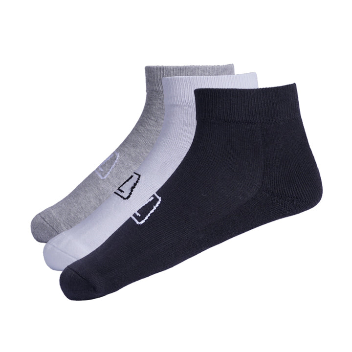 League 3 Pairs Elion Ankle Mix Kaos Kaki Lifestyle