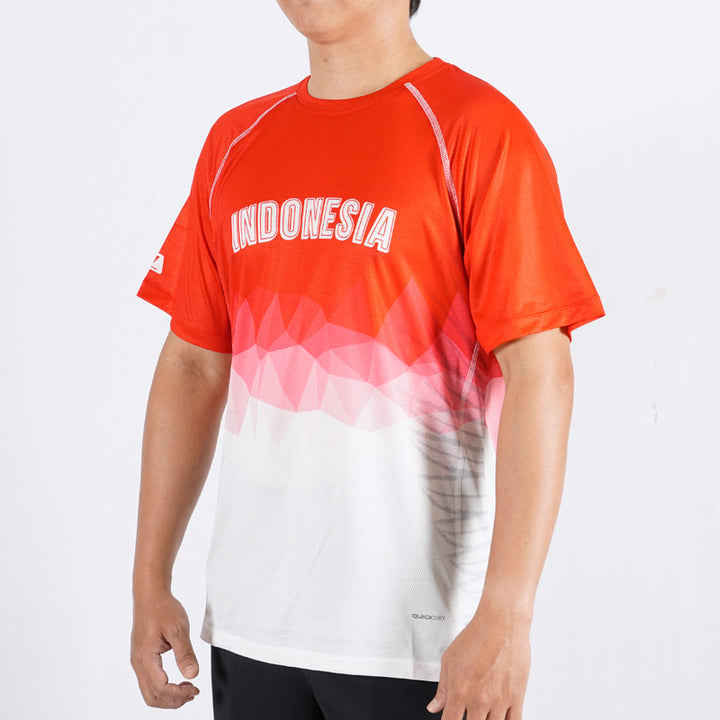 League Jerseys RUNNING Unisex Merah Putih Jersey FW23UIJ1661H