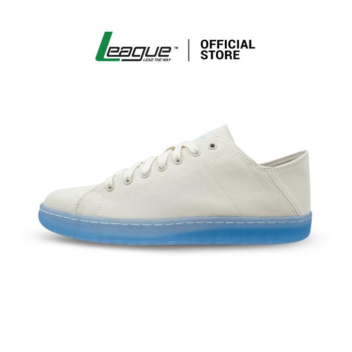 League J-Street Nylon FS White/Blue Loafers Pria