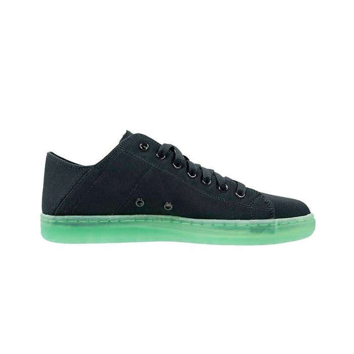 League J-Street Nylon FS Black/Green Loafers Pria