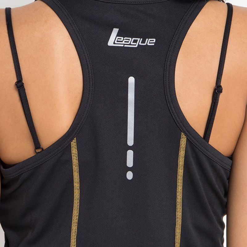 Tank Top Wanita Hitam Lari Elite
