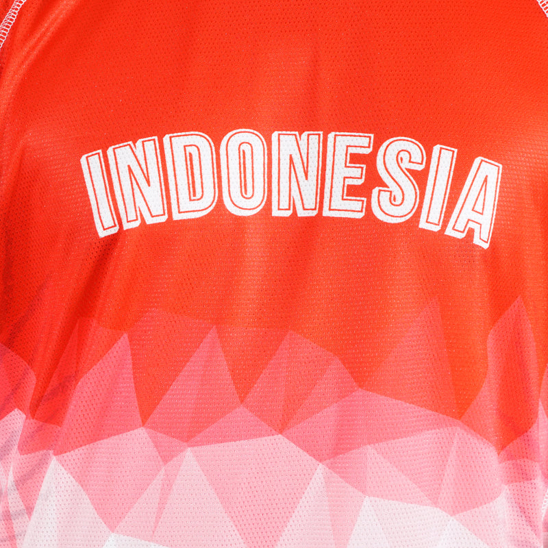 League Jerseys RUNNING Unisex Merah Putih Jersey FW23UIJ1661H