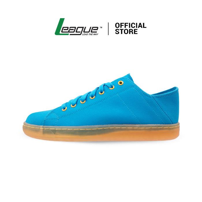 League J-Street Nylon FS Blue/Yellow Loafers Pria