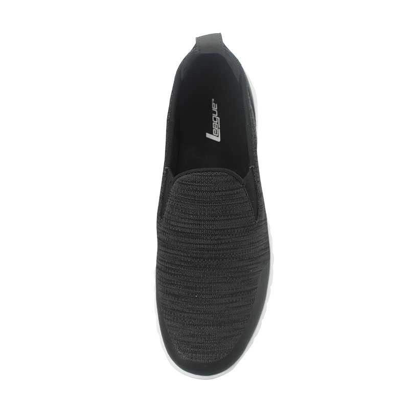 League Boreel U Black/Grey Slip On Pria