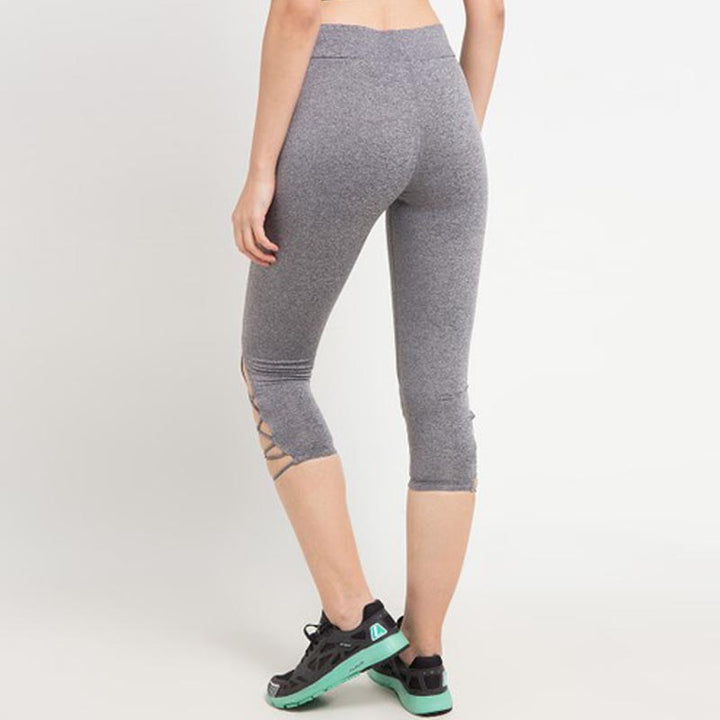 League Apparel Wanita Tights Training Athleisure Laced  Capri FW18WAC2221H