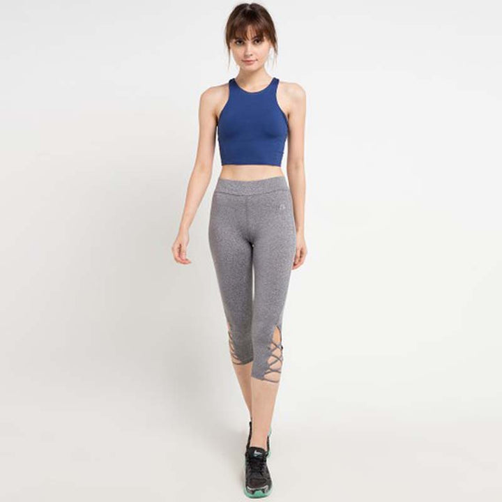 League Apparel Wanita Tights Training Athleisure Laced  Capri FW18WAC2221H