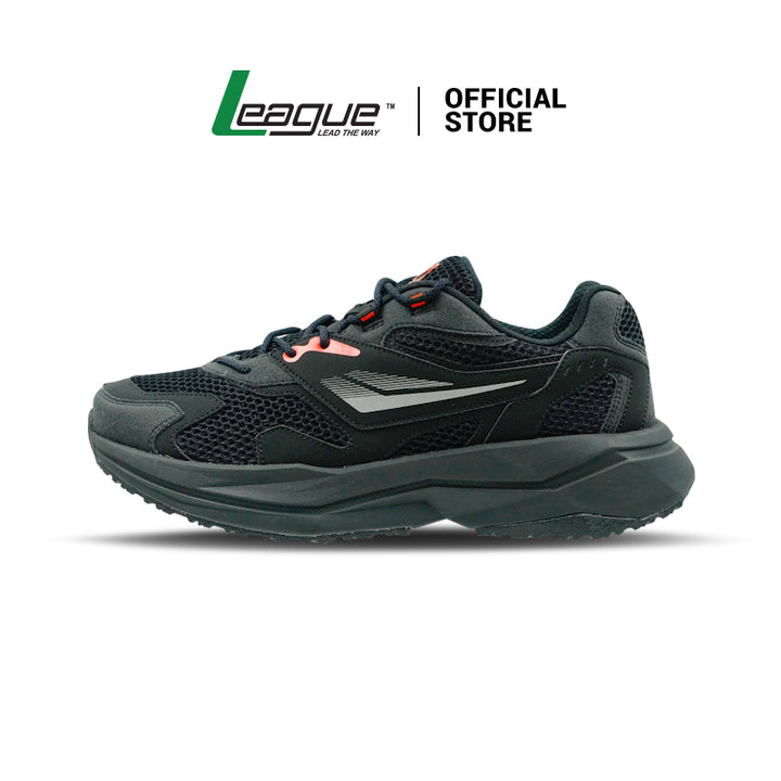 Sepatu Lari Unisex Cruz TRX U Hitam/Abu-abu