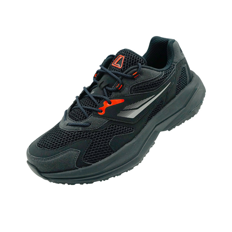 Sepatu Lari Unisex Cruz TRX U Hitam/Abu-abu