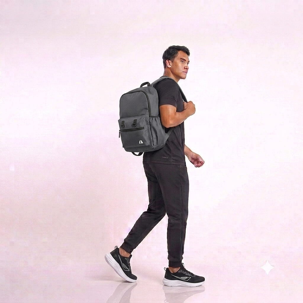Tachi U Running Hitam/Putih Bundling