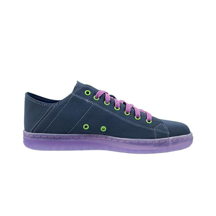 League J-Street Nylon Fs Purple/Green Sepatu Lifestyle Pria