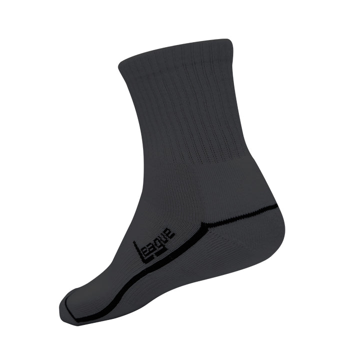 League Basic Cushion Quarter Grey Kaos Kaki Lifestyle