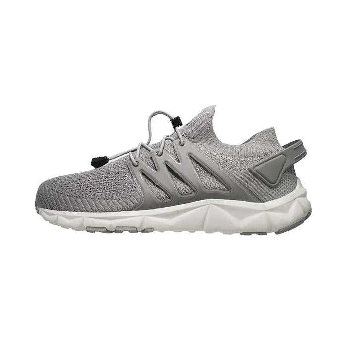 League Kumo Racer Craftedknit U Grey/White Sepatu Running Pria