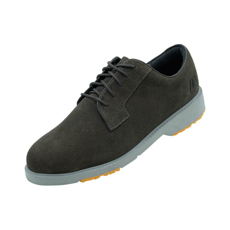 League Perkasa Suede Black/Grey Loafers Pria
