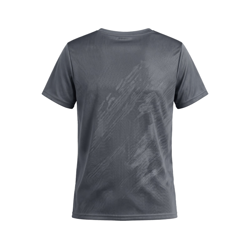 M Dabrok Jersey Lari Pria SS Abu-abu/Hitam