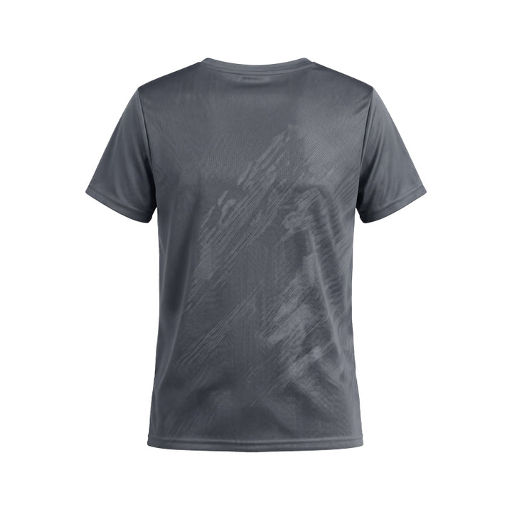 M Dabrok Jersey Lari Pria SS Abu-abu/Hitam