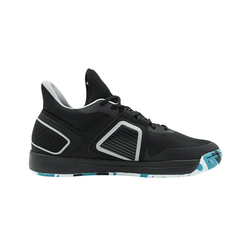 League Fourpoints Black/Grey Sepatu Basket Pria