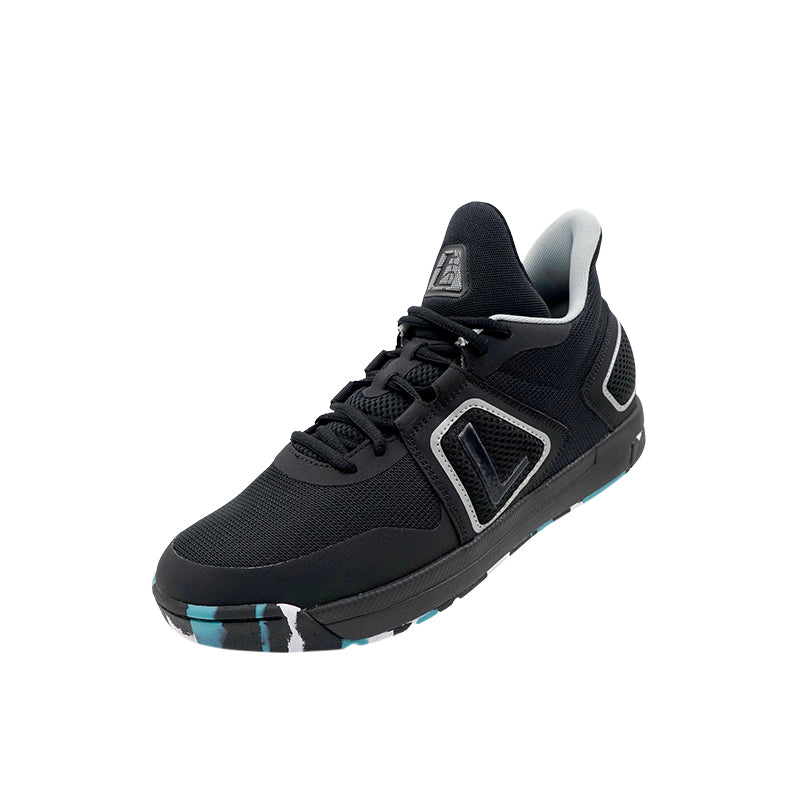 League Fourpoints Black/Grey Sepatu Basket Pria