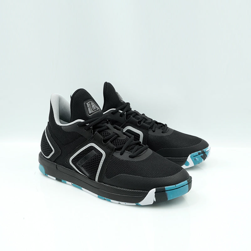 League Fourpoints Black/Grey Sepatu Basket Pria