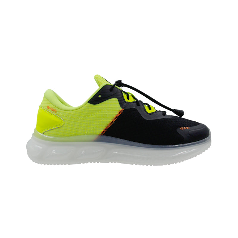 League Fusion U Black/Green Loafers Pria
