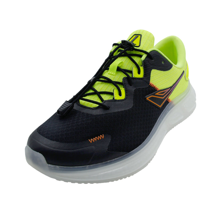 League Fusion U Black/Green Loafers Pria
