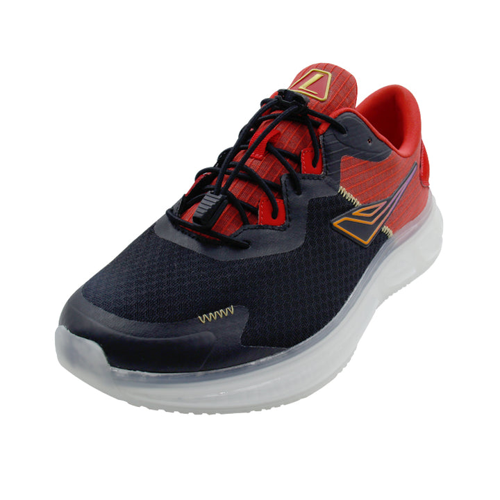 League Fusion U Black/Red Loafers Pria