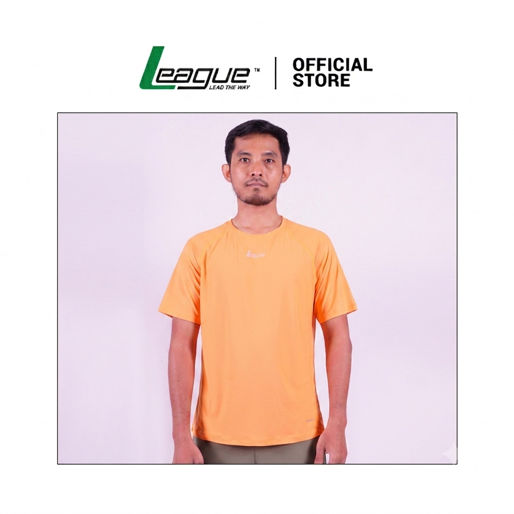 League Pakaian Men Jerseys Running Basico Running Jersey SS23MBJ3882H