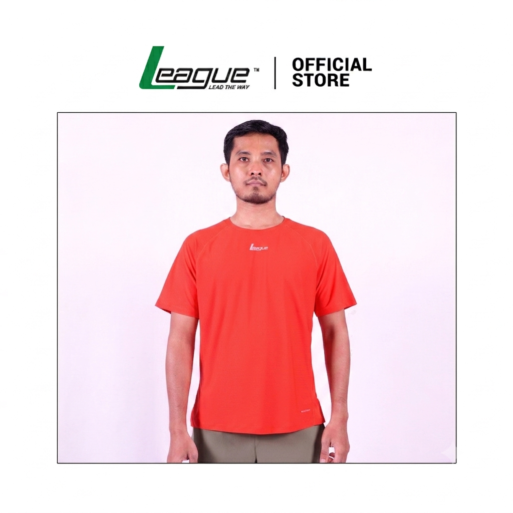League Pakaian Men Jerseys Running Basico Running Jersey SS23MBJ2662H