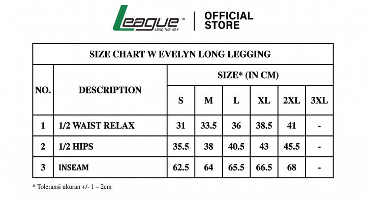 W Evelyn Grey Legging Panjang Wanita