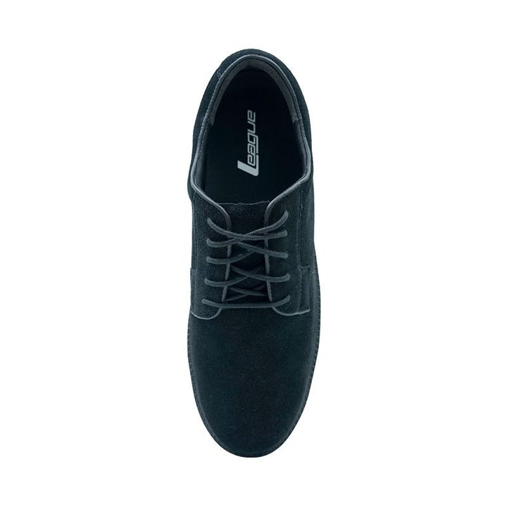 League Perkasa Suede Black/Black Loafers Pria
