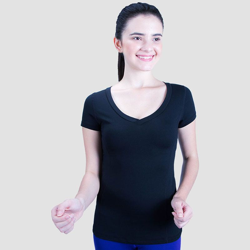 Actifit Pakaian Women Tshirts Training Pose V-Tee FW15WVT2001