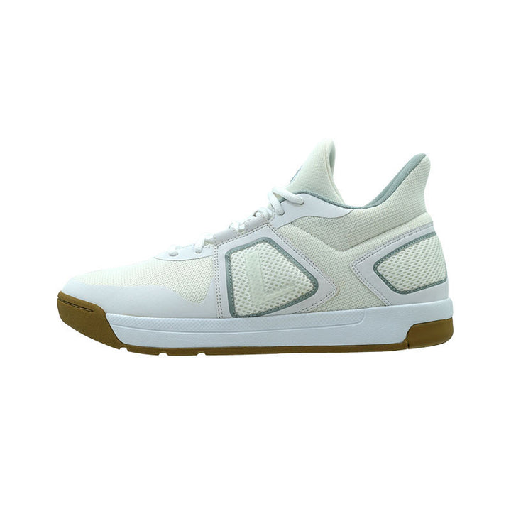 League Fourpoints White/Brown Sepatu Basket Pria