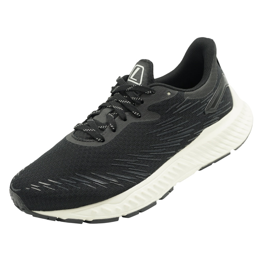 League Zapdos U Black/Blue Sepatu Running Pria
