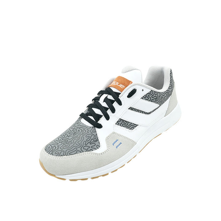 League Cruz Suede Grey/Orange Loafers Pria