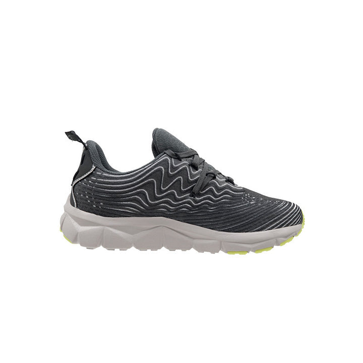 League Amp Jr Grey/Blue Sepatu Running Anak