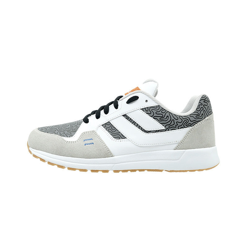 League Cruz Suede Grey/Orange Loafers Pria