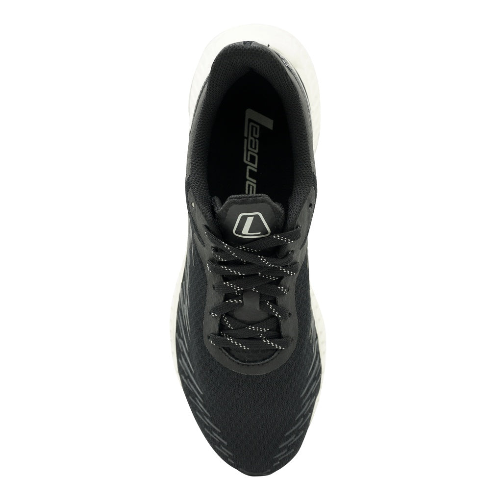 League Zapdos U Black/Blue Sepatu Running Pria
