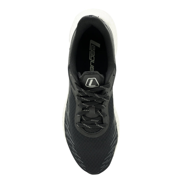 League Zapdos U Black/Blue Sepatu Running Pria
