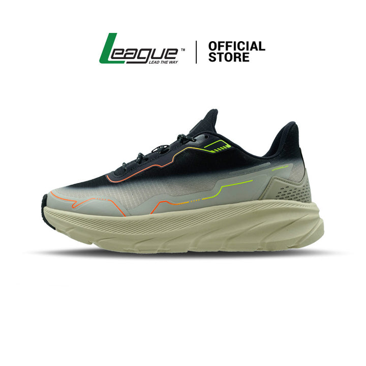 League Hytrax U Grey/Grey Sepatu Running Pria