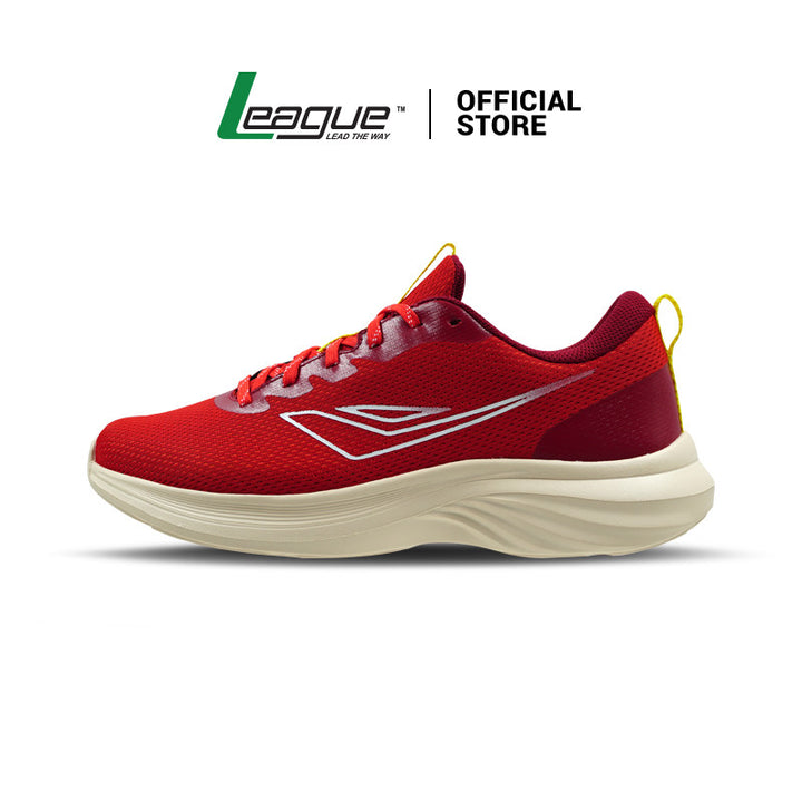 League Tachi U Red/Yellow Sepatu Running Pria