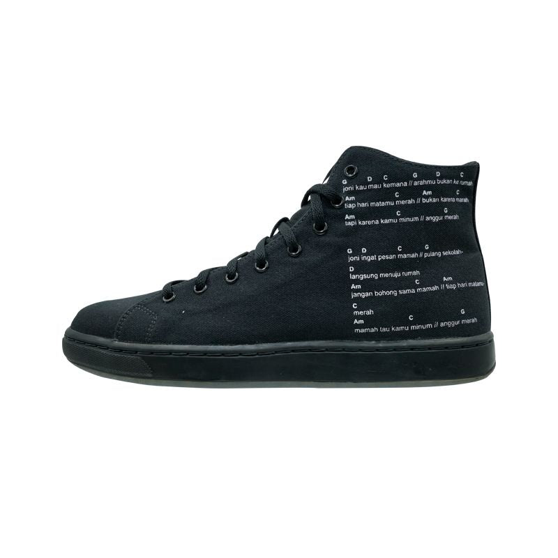 League J-Street SD Anggur Merah Black/White Loafers Pria